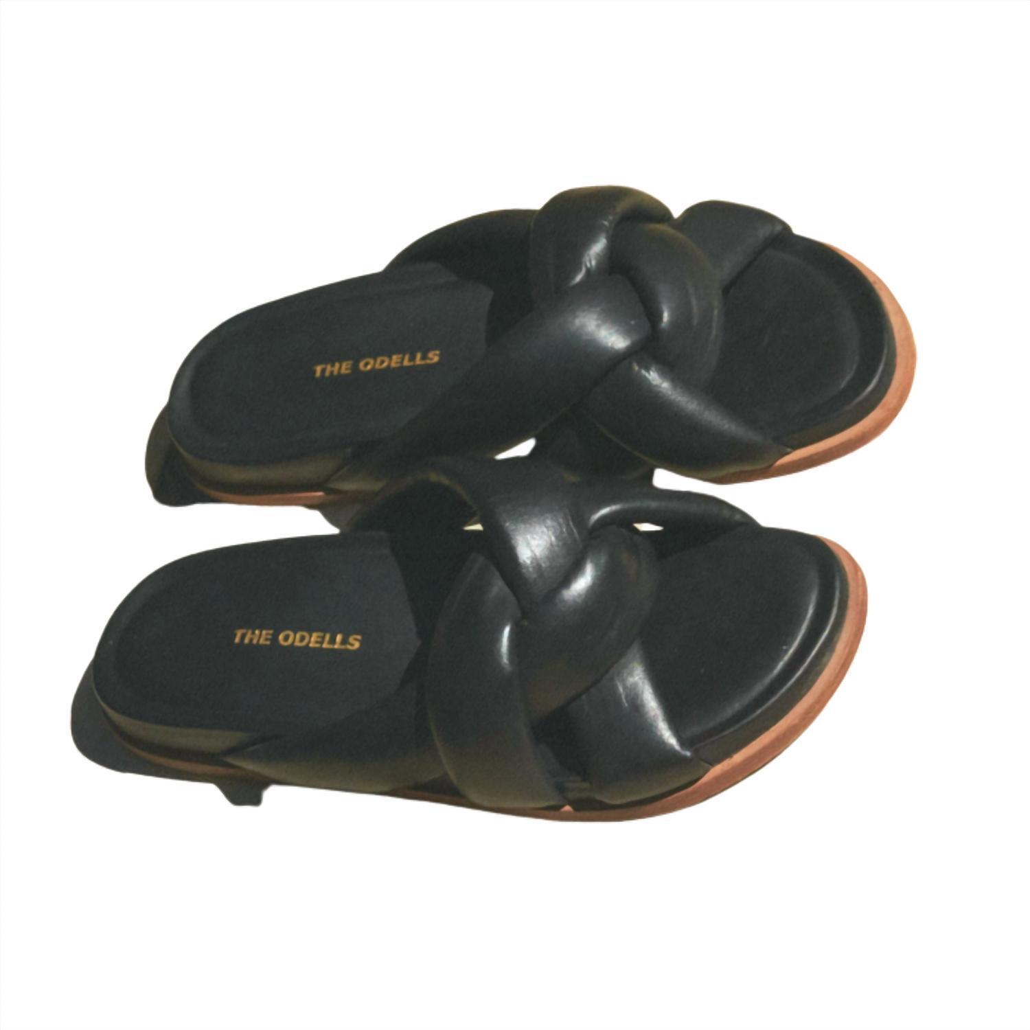 New The Odells Women's Puffy Slide Sandal In Black